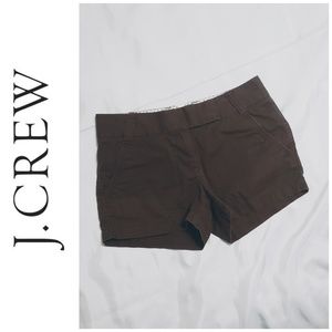 J.Crew Brown Chino Shorts (Size 2)
